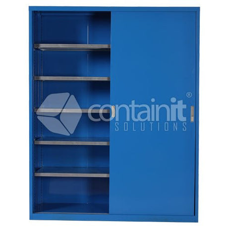 Sliding Door Workshop Cupboard - Containit Solutions