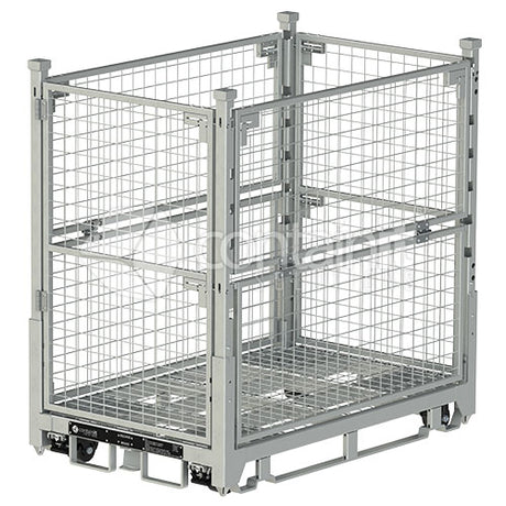 Versatile Collapsible Cage Series - Versatile Collapsible Cage with Wheels - Containit Solutions