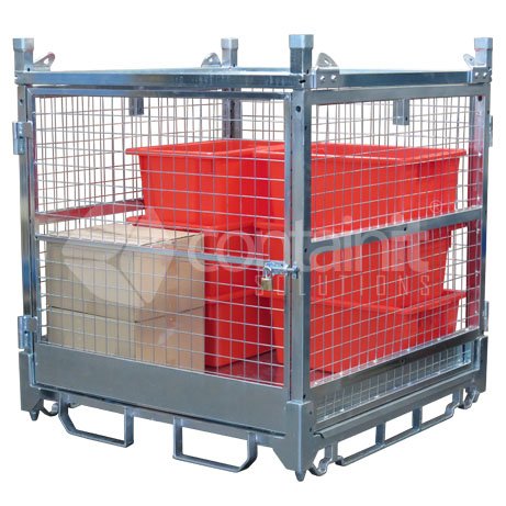 Optional Mesh Shelf (Adjustable in 50mm Increments). - Containit Solutions