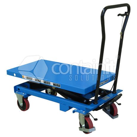 500kg capacity manual lift trolley - Containit Solutions